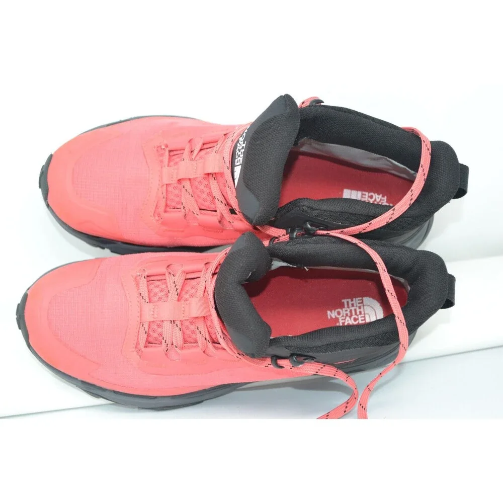 The North Face VECTIV Exploris Mid FUTURELIGHT Fiesta Red Pink Hiking Women 10.5